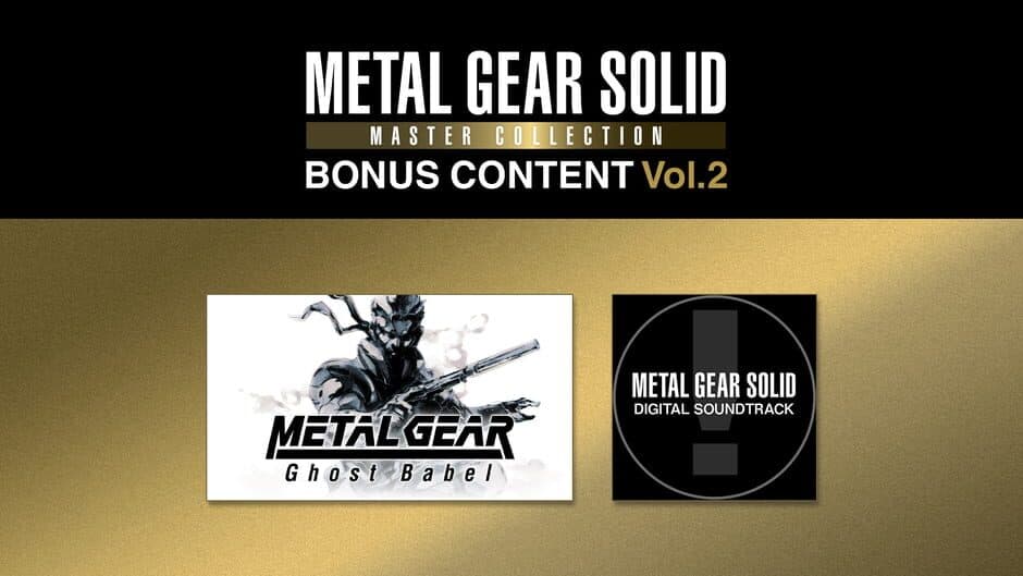 Metal Gear Solid: Master Collection Vol. 2 Bonus Content banner