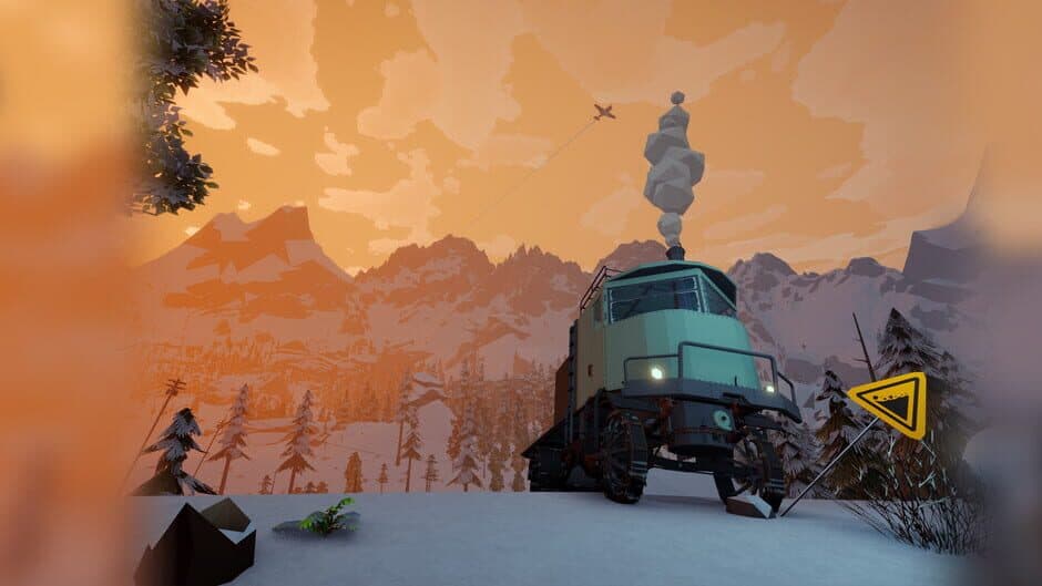 Snow Steam Trail banner